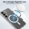 Galaxy s25 edge magnetiskt mobilskal magsafe kompatibel genomskinligt