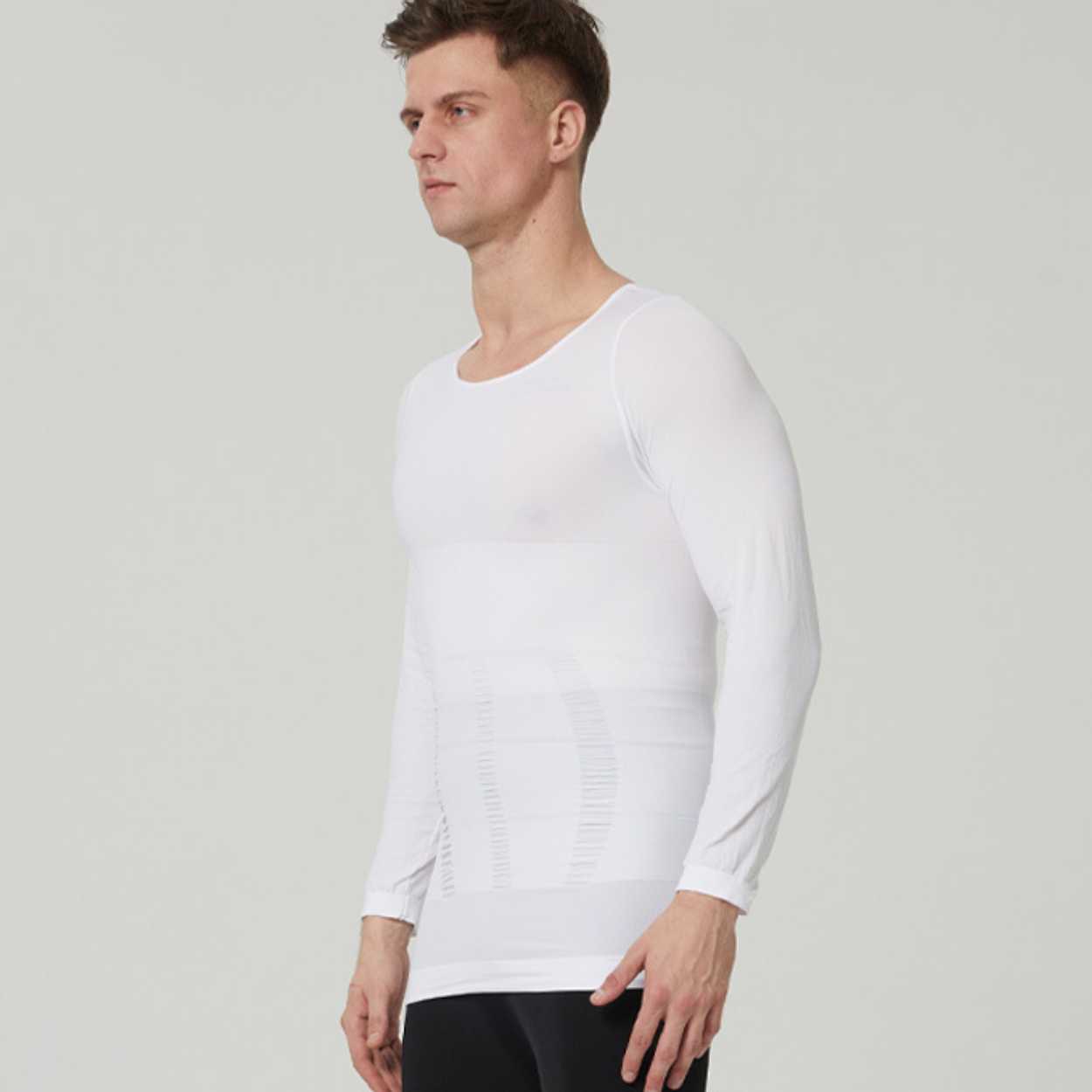 Formande hållnings t-shirt | posture shirt | kompressionströja vit - bild 7