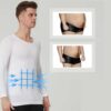 Formande hållnings t-shirt | posture shirt | kompressionströja vit