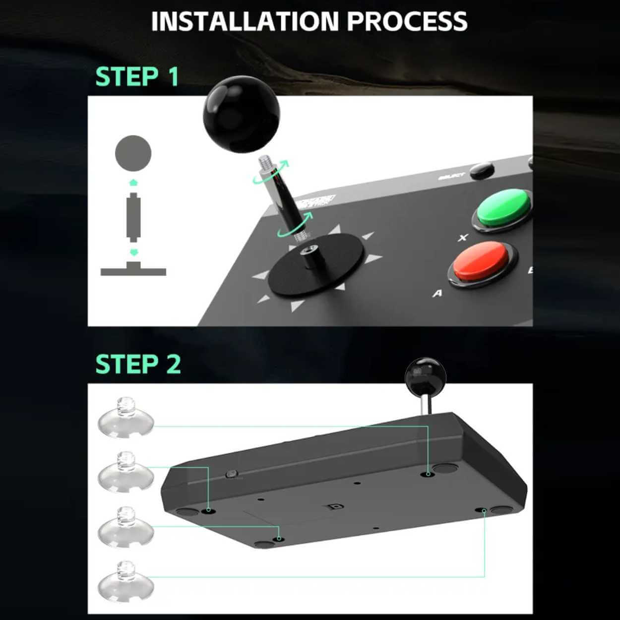 Trådlös joystick retro tv-spel fighting spelkonsol 20000 spel - bild 8