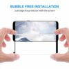 2-pakning samsung galaxy s9 skjermbeskytter herdet glass 9h 3d