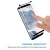 2-pakning samsung galaxy s9 skjermbeskytter herdet glass 9h 3d