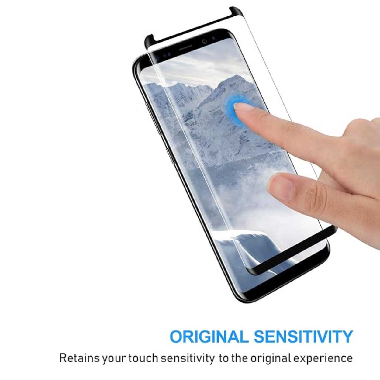 2-pakning samsung galaxy s9 skjermbeskytter herdet glass 9h 3d - bilde 5