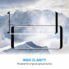 2-pakning samsung galaxy s9 skjermbeskytter herdet glass 9h 3d