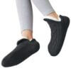 Toffelsockor - mjuka varma sockor - fodrade tofflor svart