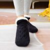 Toffelsockor - mjuka varma sockor - fodrade tofflor svart