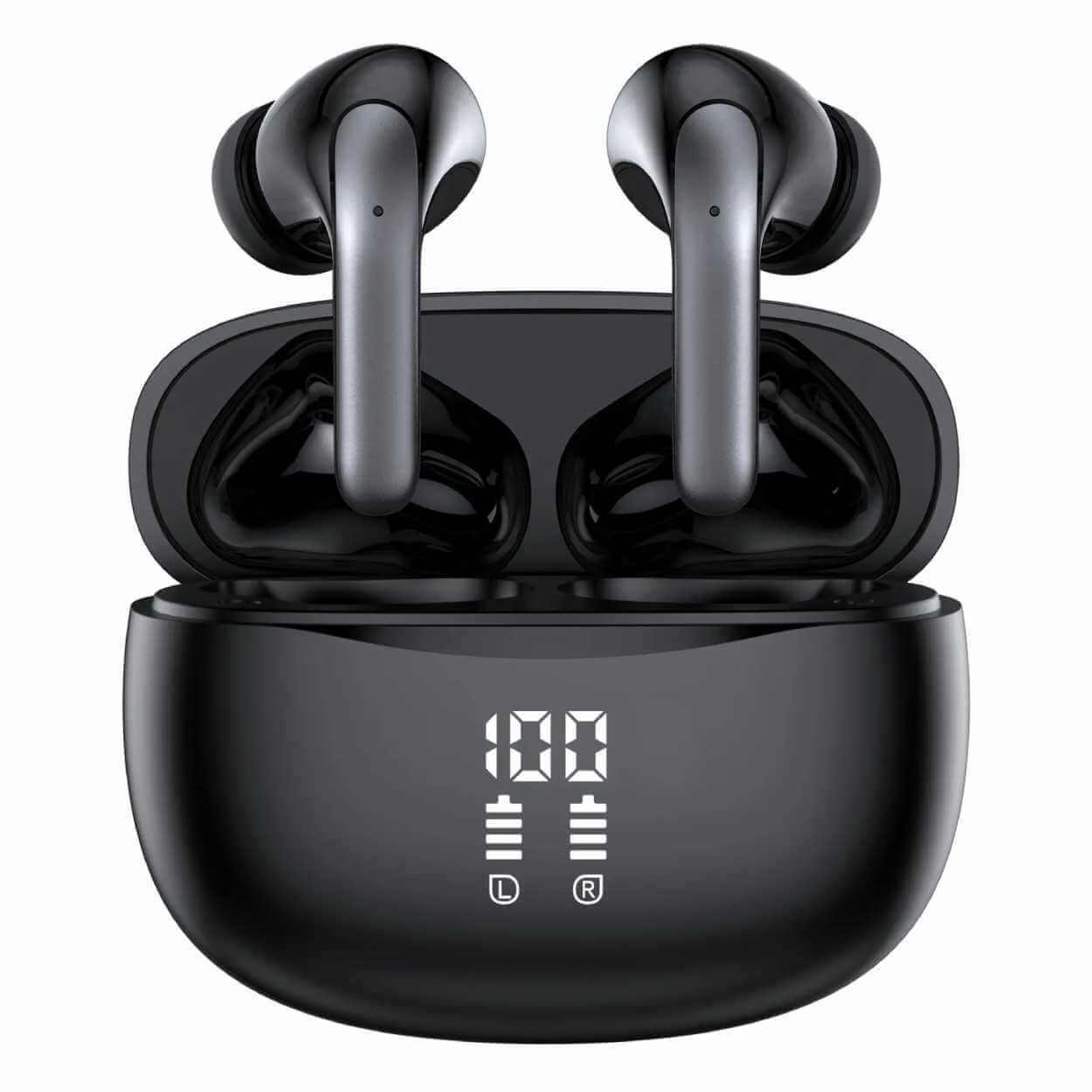 Tws bluetooth hörlurar anc enc bt 5. 3 svart