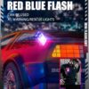 Mini led ficklampa pocket torch nyckelring usb uppladdningsbar med blåljus