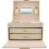 Elegant smykkeskrin beige