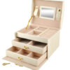 Elegant smykkeskrin beige