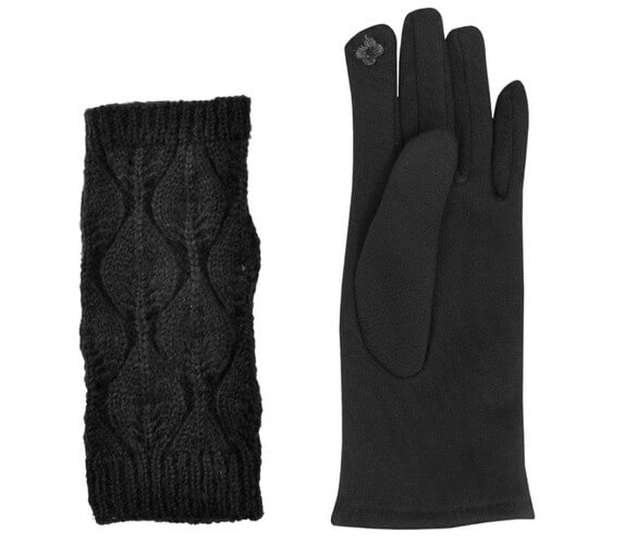 Doble touch-votter | touch-hansker svart - bilde 11