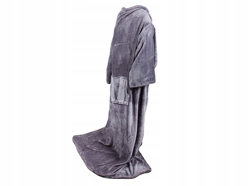 Superstor hoodie blanket | xxl filtmorgonrock grå - bild 6