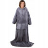 Superstor hoodie blanket | xxl filtmorgonrock grå