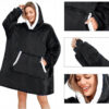 Snuggie hoodie blanket oversize filttröja svart