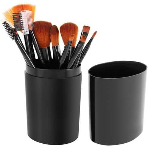 Sminkborstar 12-pack med fodral