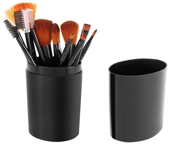 Sminkborstar 12-pack med fodral - bild 4