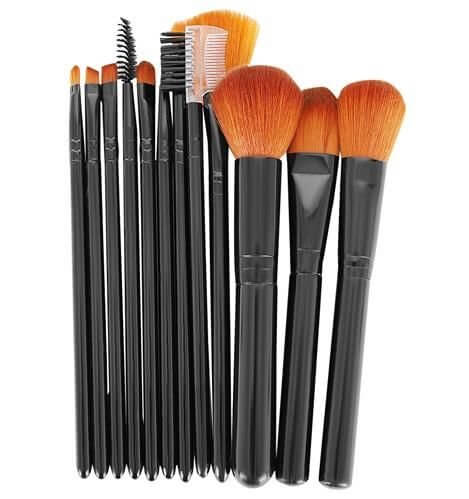 Sminkborstar 12-pack med fodral - bild 5
