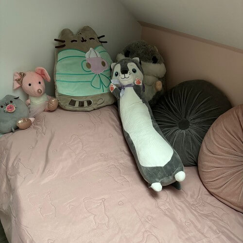 Gosedjur | lång hund mjukisdjur | avlång plyschkudde 70cm - bild 5