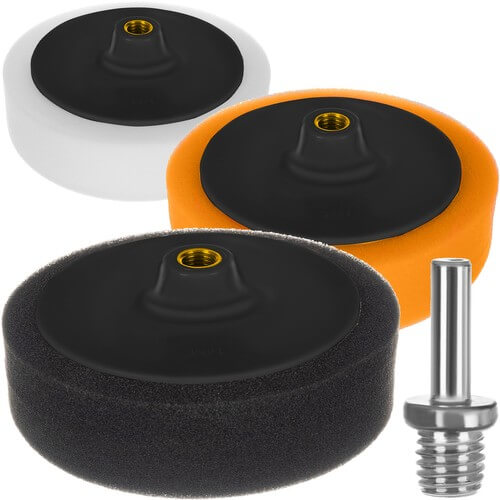 3st poleringssvampar för bil med m14 adapter