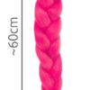 Jumboflätor | ombre flätor | syntetisk hårförlängning rosa 60cm