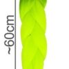 Jumboflätor | ombre flätor | syntetisk hårförlängning grön 60cm