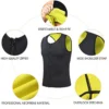 Neoprene slimming sauna vest midjetränare för män svart l