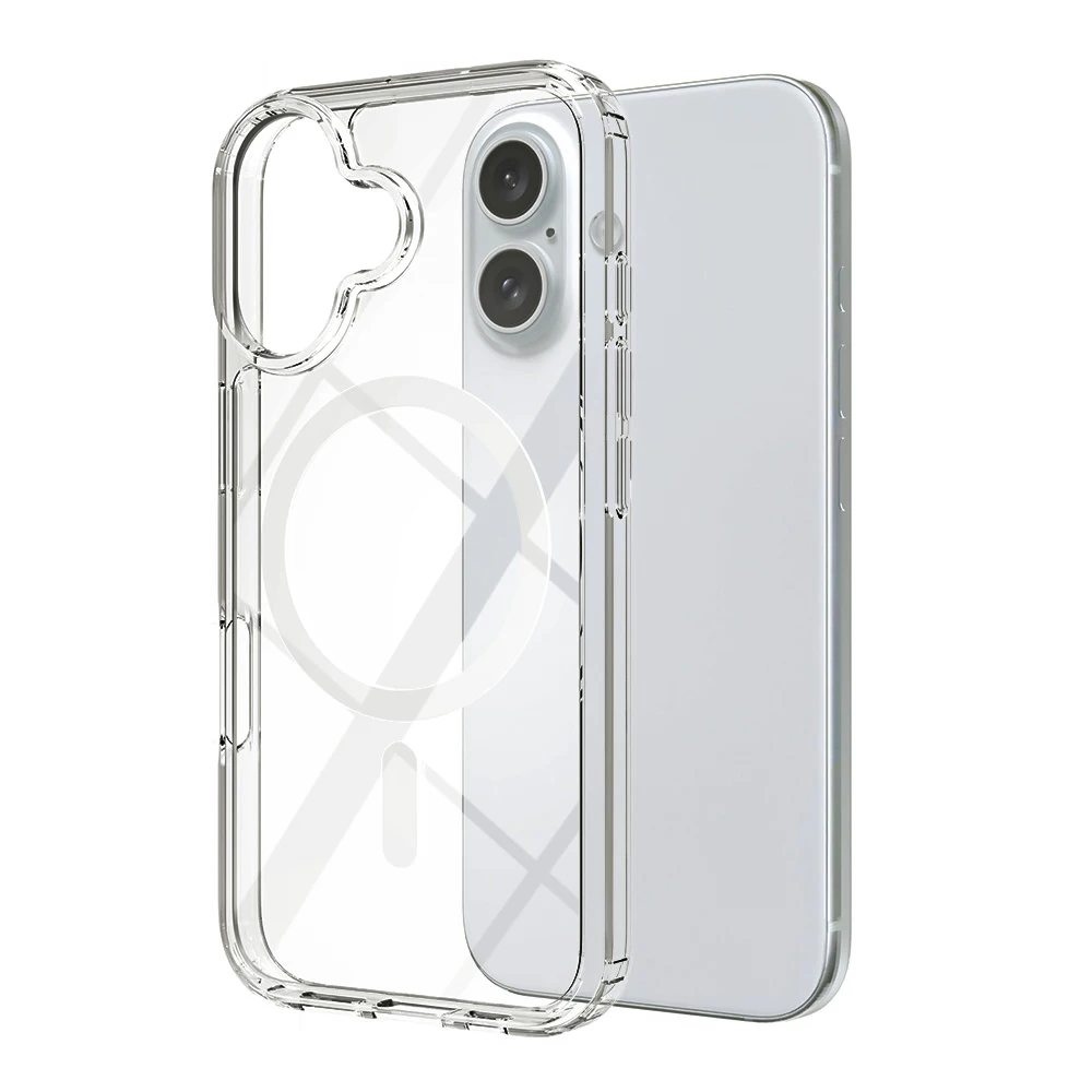 Iphone 16 plus magnetiskt mobilskal magsafe kompatibel genomskinligt - bild 3