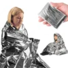 Räddningsfilt | överlevnadsfilt | nödfilt av silverfolie mot väder och vind 160x210 cm