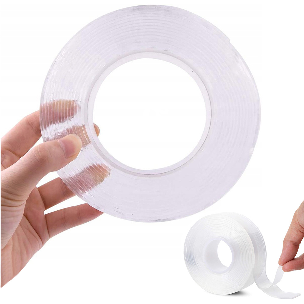 Dobbeltklebende nanotape transparent 3 m