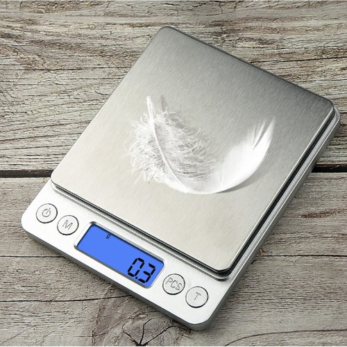 Digital kjøkkenvekt brevvekt med 2 skåler 2 kg 0,1 g - bilde 9