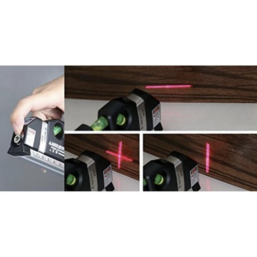 Vattenpass med laser | laservattenpass med inbyggt måttband 250cm - bild 4