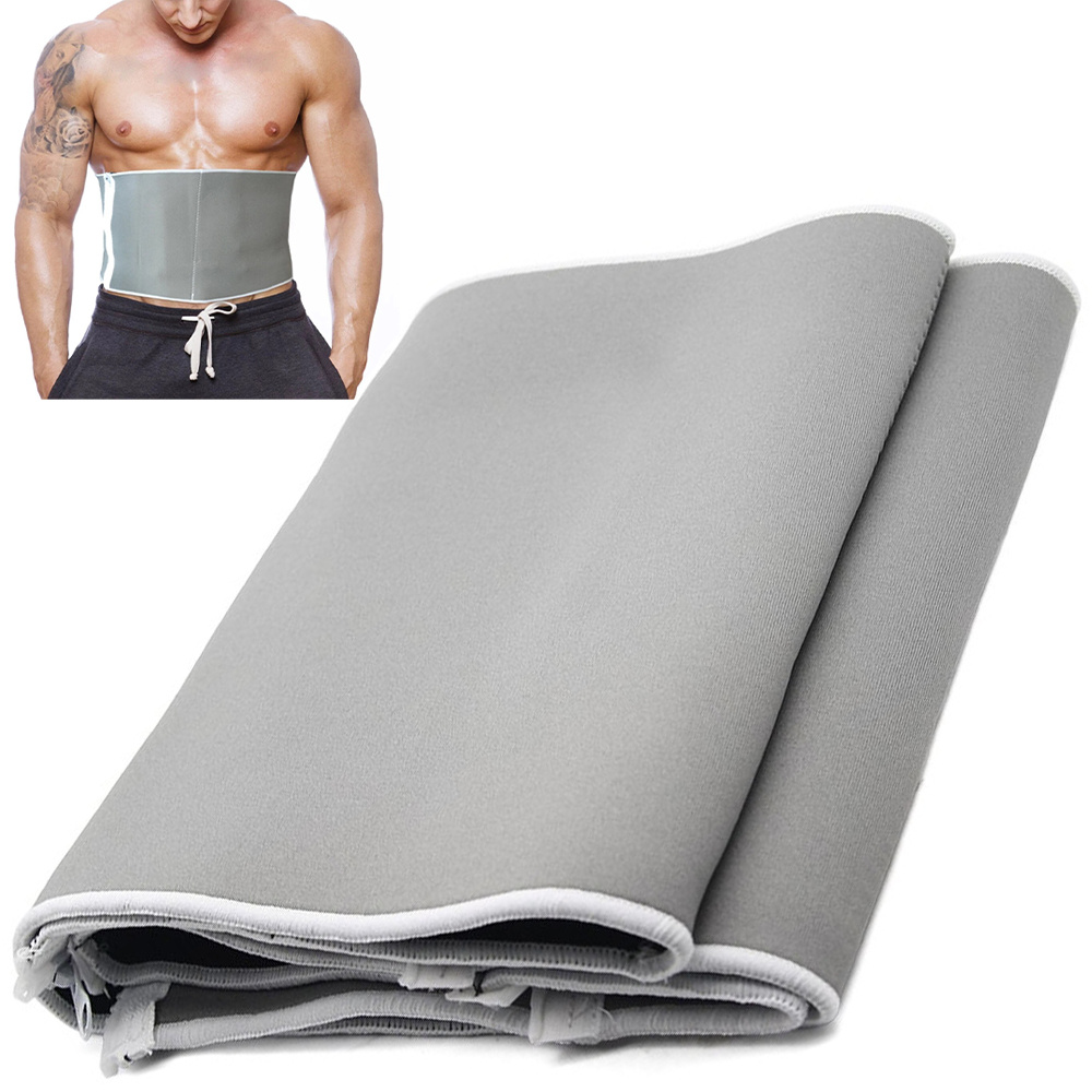 Justerbar neopren midjetränare waist shaper grå