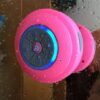 Vattentät duschhögtalare med rgb led - bluetooth högtalare med sugkopp