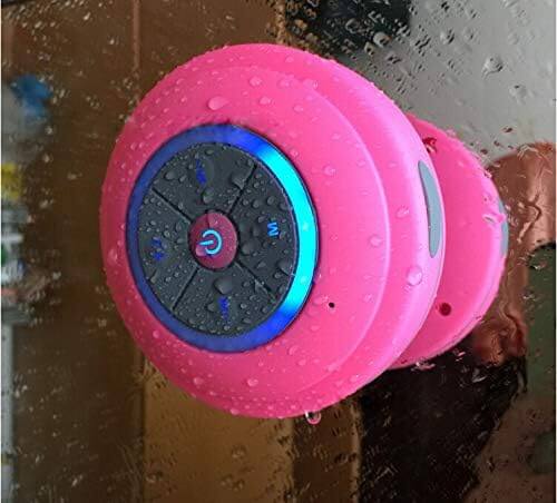 Vattentät duschhögtalare med rgb led - bluetooth högtalare med sugkopp - bild 3