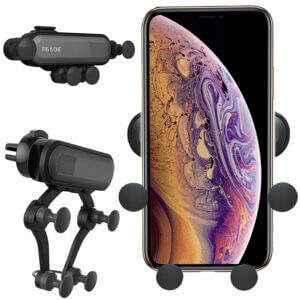 Mobilhållare för Bilens Ventilationsgaller Svart