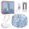 Led gardin usb ljusslinga med fjärrkontroll 300 led 3m kall vit