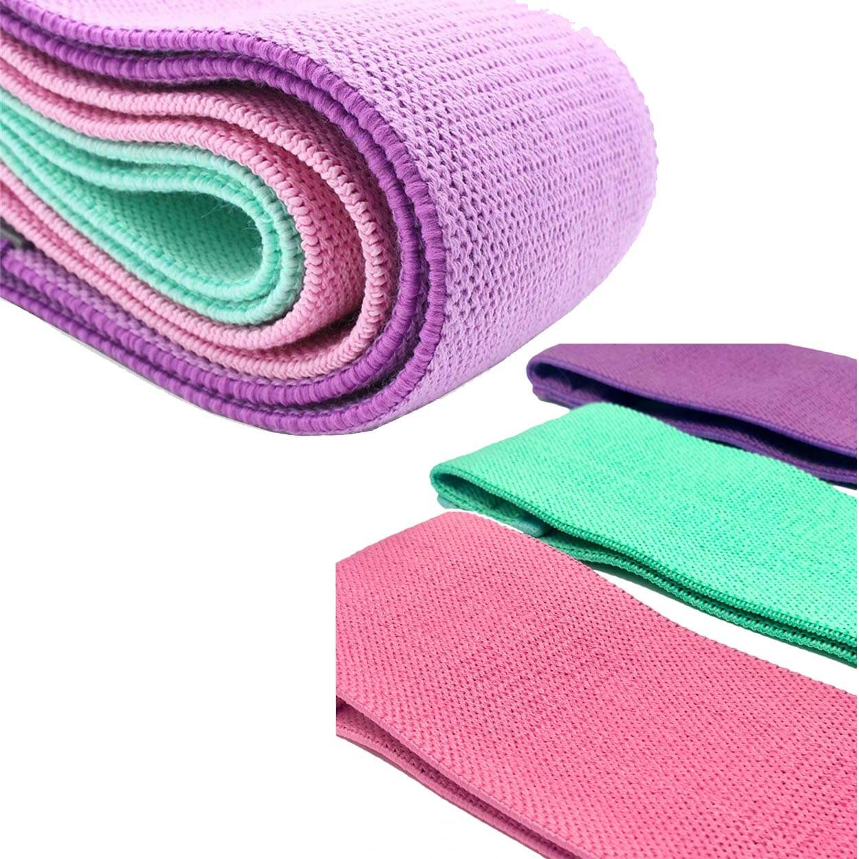 Träningsband | 3-pack elastiska motståndsband för träning - bild 2