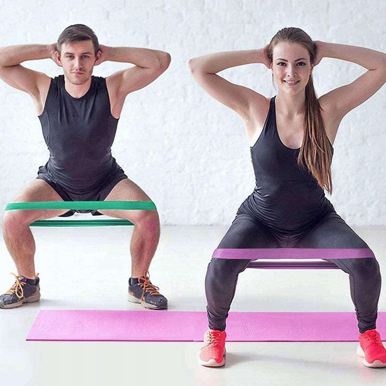 Träningsband | 3-pack elastiska motståndsband för träning - bild 10