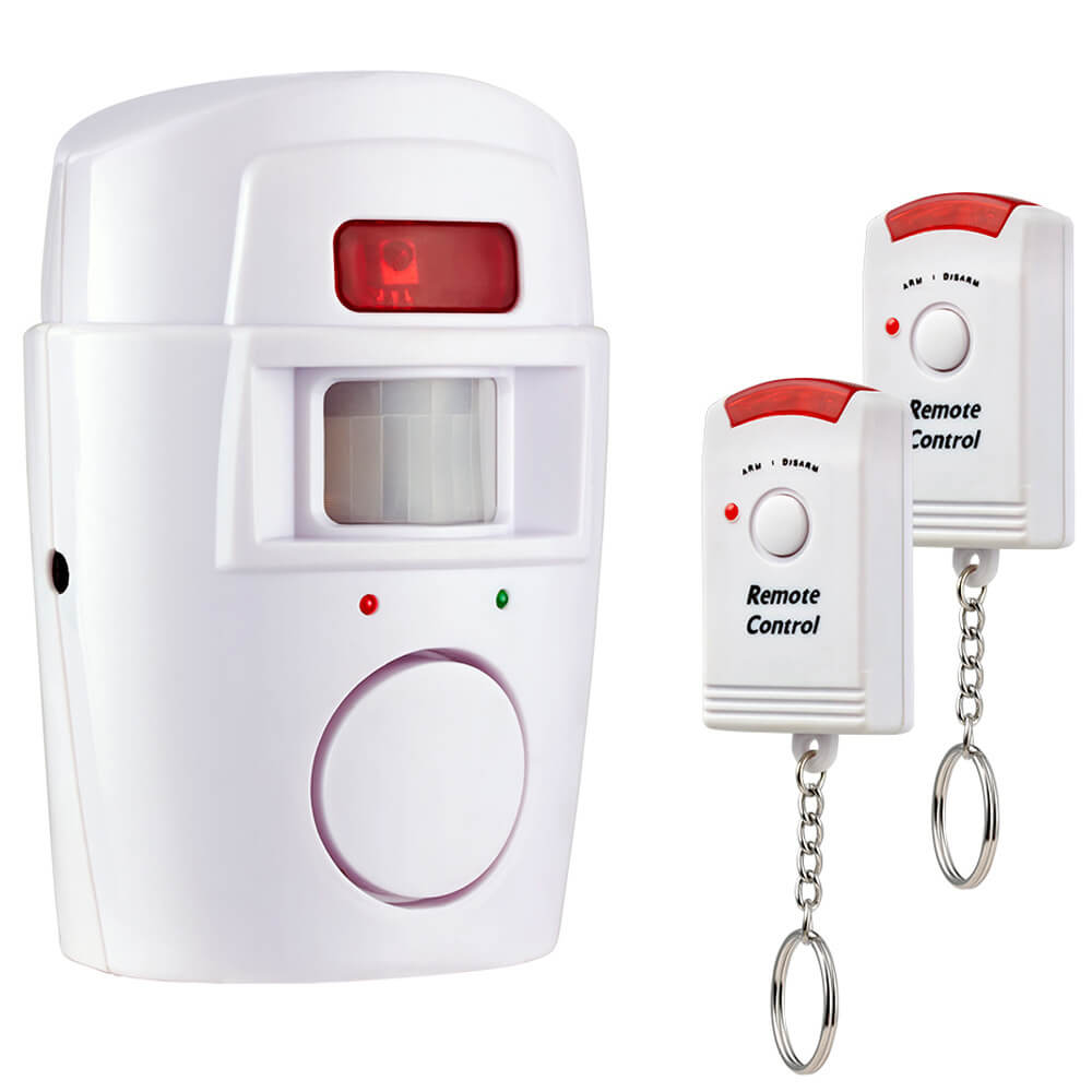Trådlös rörelsesensor larm med 2 fjärrkontroller 105db