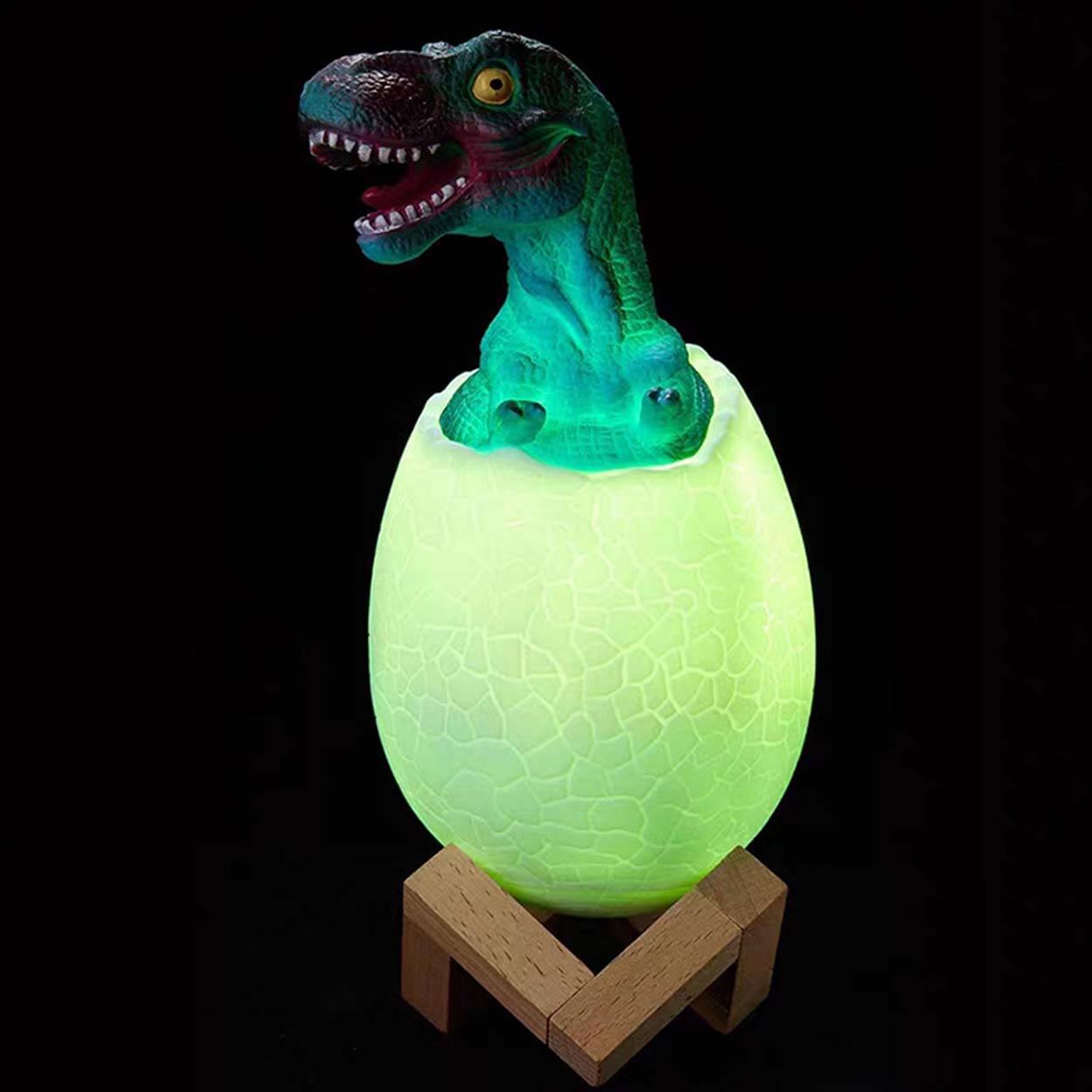 3d rgb led lampa dinosaurie t-rex nattlampa - bild 5