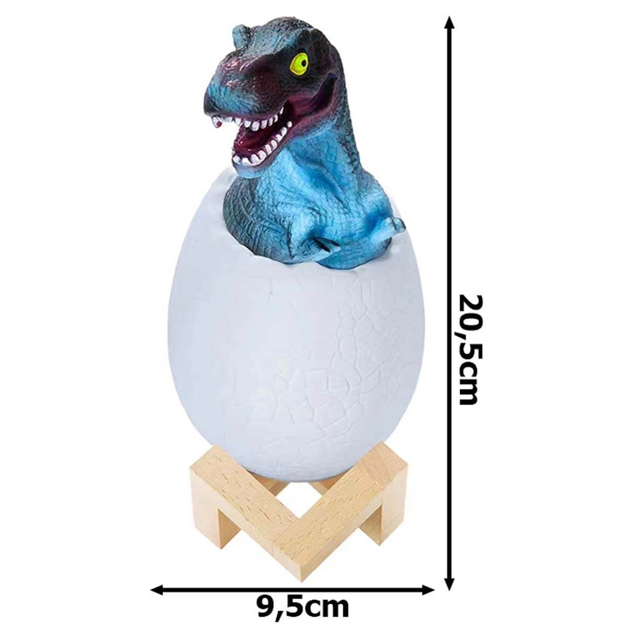 3d rgb led lampa dinosaurie t-rex nattlampa - bild 7