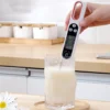 Vikbar digital kökstermometer instant read svart