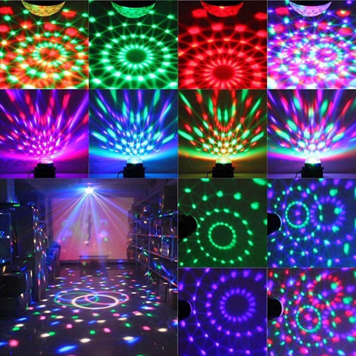 Discolampa | discokula rgb med fjärrkontroll och röststyrning - bild 3