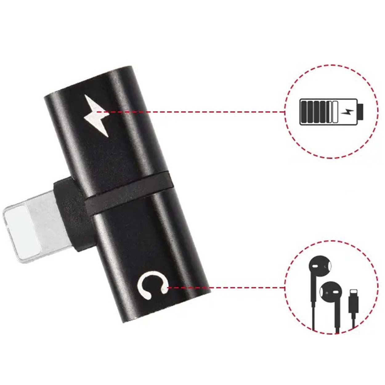 Lightning-adapter splitter | lyd og lading - bilde 8