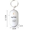 Nøkkelfinner key finder med plystrefunksjon hvit