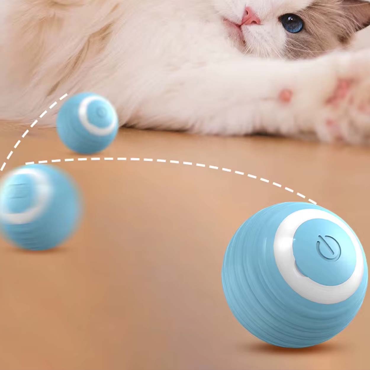 Smart automatisk rullende ball | interaktivt hunde- og kattelektøy - bilde 4