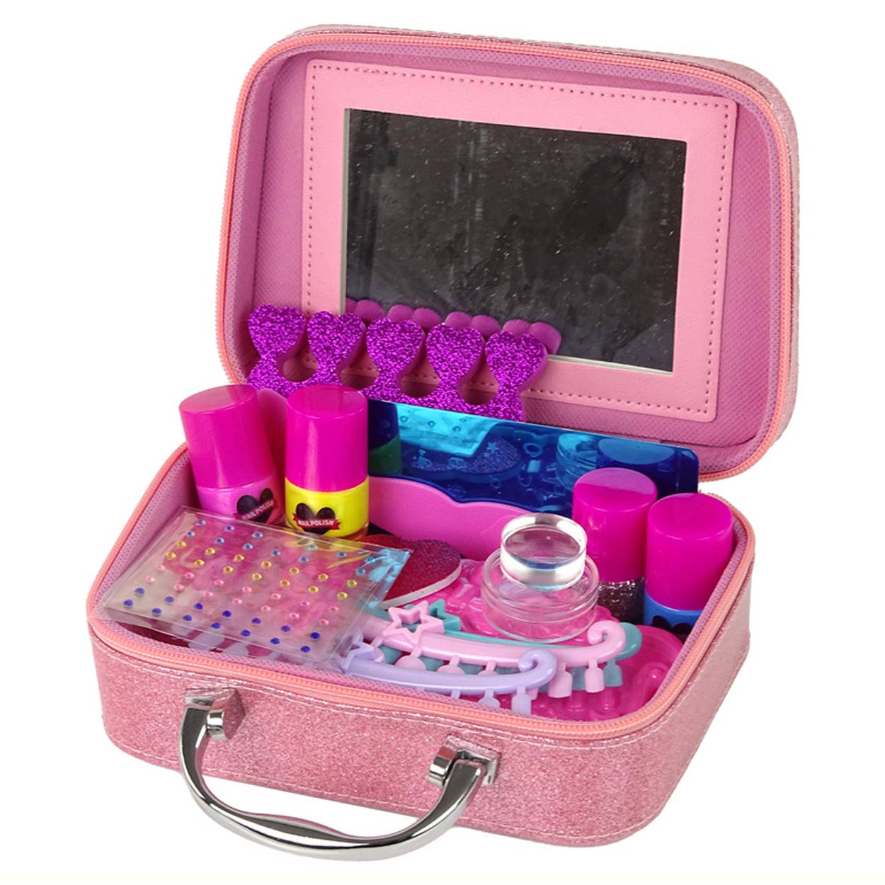 Smink- och nagellacksset för barn rosa - bild 2