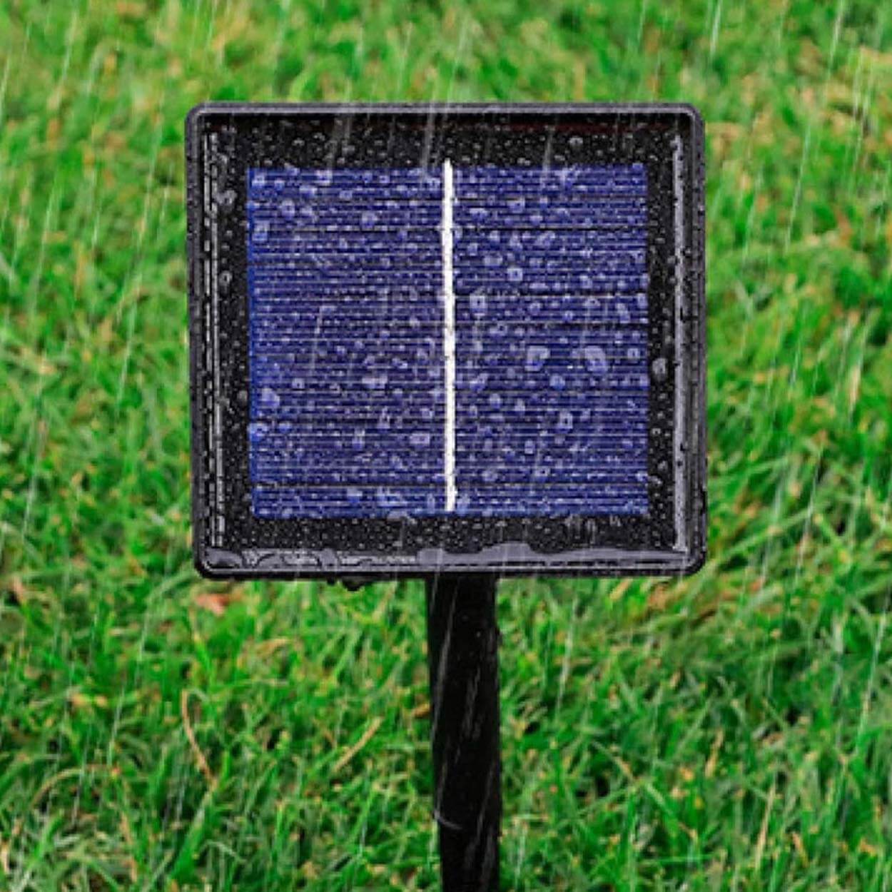 Solcellsdriven led-ljusslinga 40 färgglada lampor 7m - bild 4