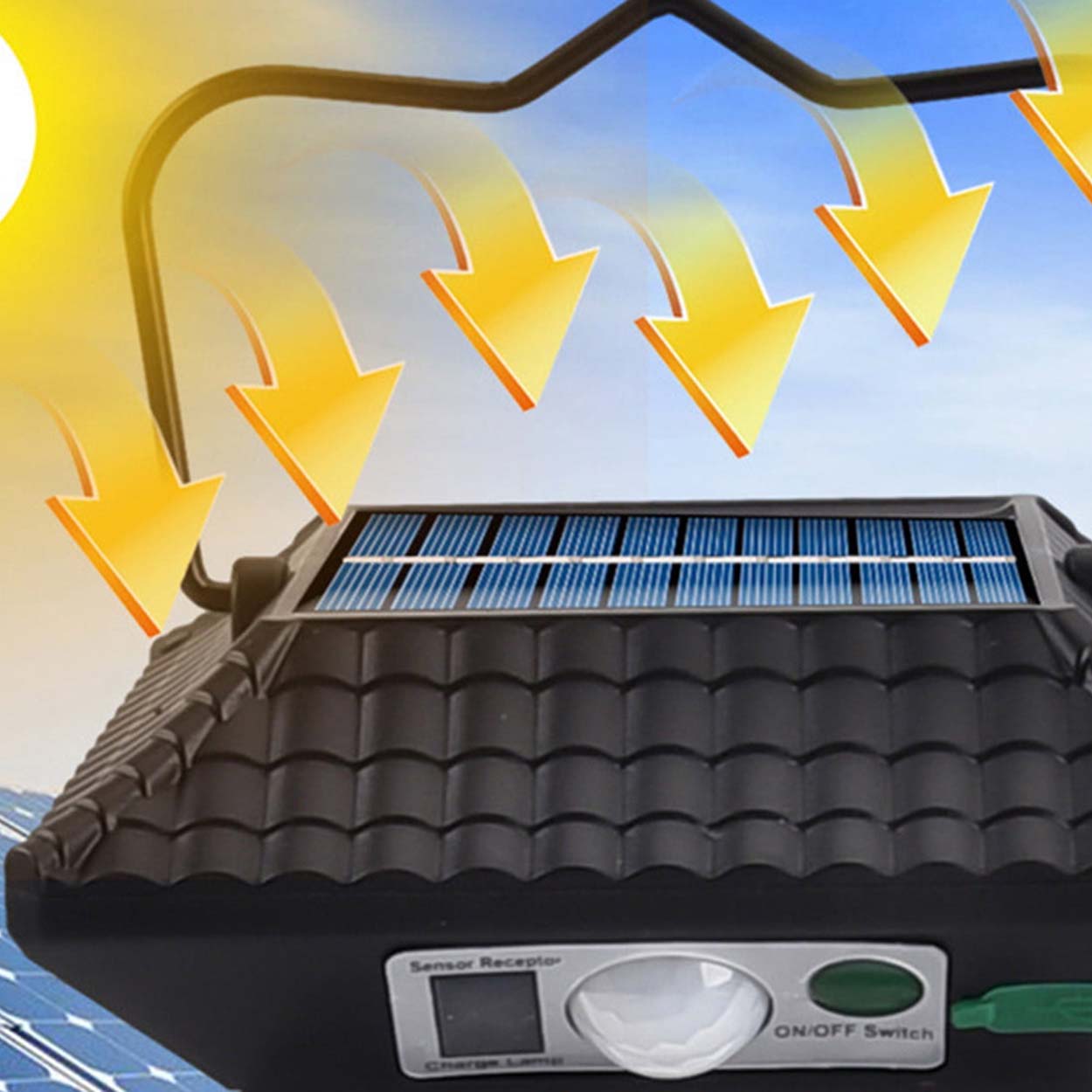 Solcellslykta med fjärrkontroll och rörelsesensor - bild 6
