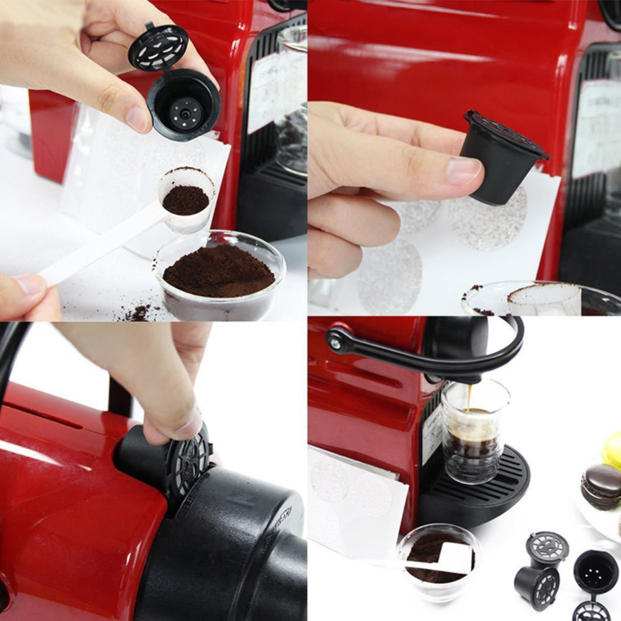 Gjenbrukbare kaffekapsler nespresso, 5-pakning - bilde 6
